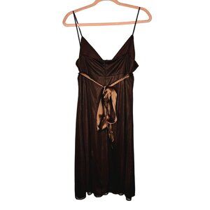 Y2K 90s Babydoll Brown Sparkle Fairy Dress Womens 16 whimsigoth fairy grunge